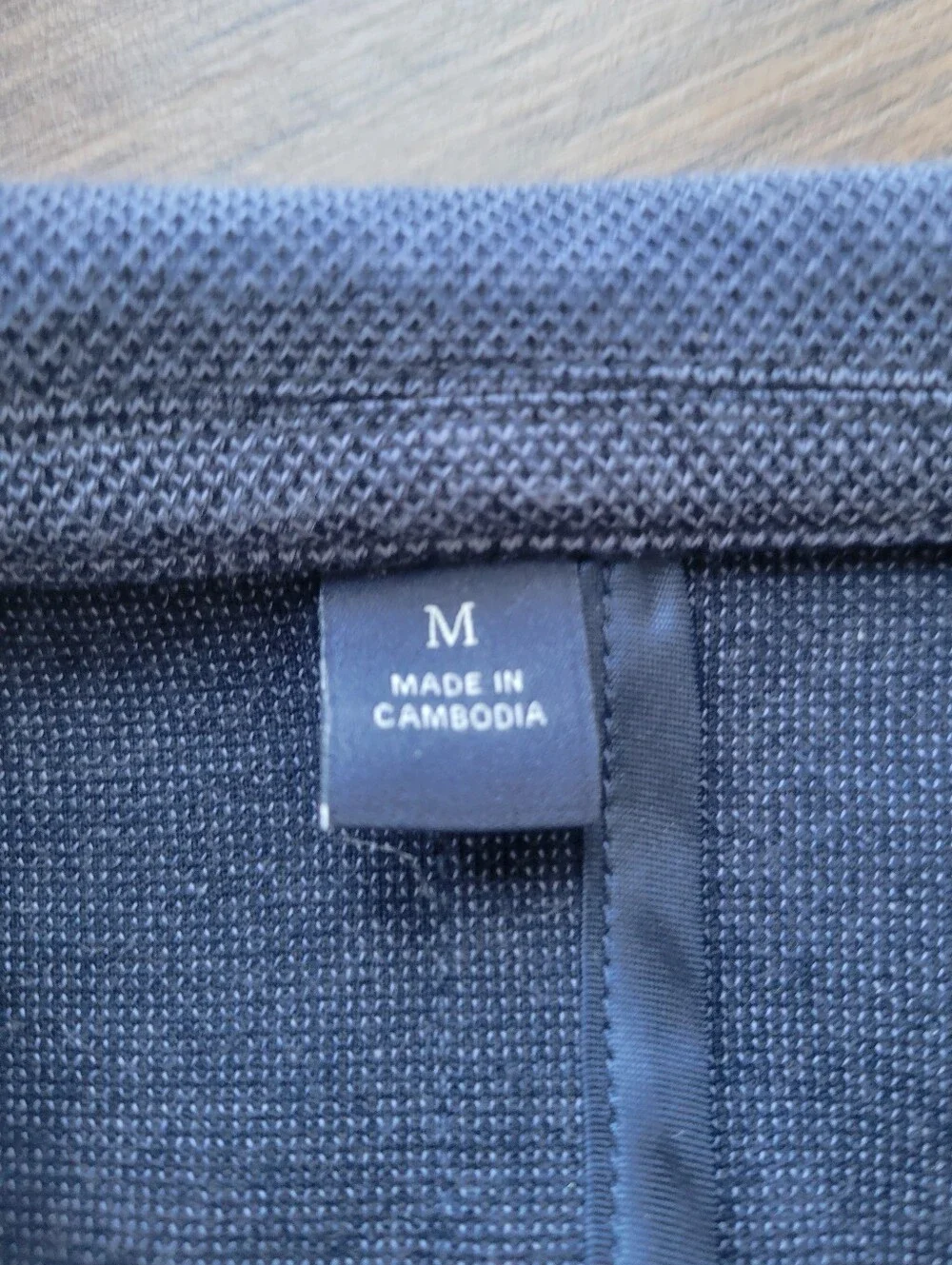 JOS. A. BANK Heathered Navy Tailored Fit Sport Coat Suit Blazer M Cotton Knit